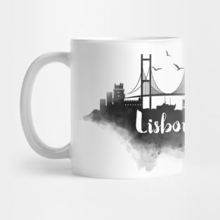 Lisbon watercolor Mug